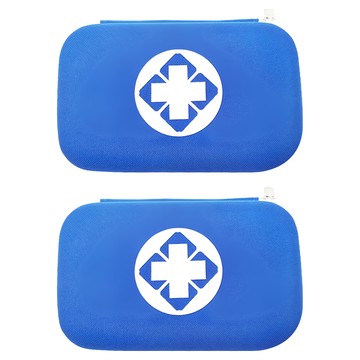 Osun EVA牛津布防壓好攜帶醫藥包/急救包/藥品保健收納包 CE384 25 x 20 x 7cm  藍色  2個