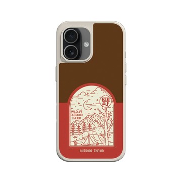 iPhone 17 SolidX 貝殼灰 - KID - 夜宿露營KID