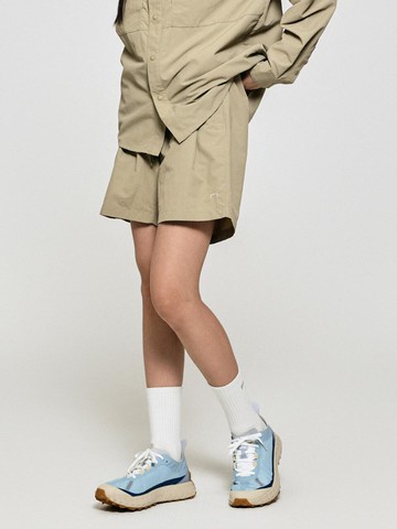 Essential Regular Fit Ripstop Shorts [Beige]