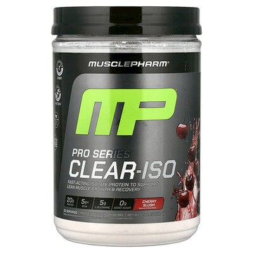 MusclePharm, Pro Series Clear-ISO，蛋白質混合飲品粉，櫻桃冰沙味，1.14 磅（520 克）