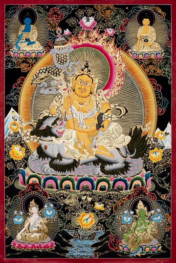 財寶天王唐卡畫 | 財富與繁榮