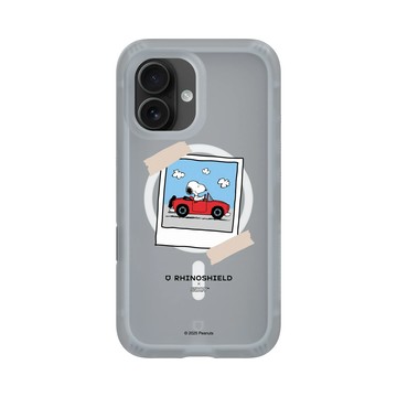 iPhone 16 AirX 流變灰 - 史努比 Snoopy - 拍立得-一起去兜風