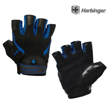[線上體育] Harbinger Pro Men Gloves 男   重訓/健身手套 黑/藍