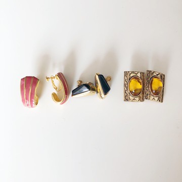 Vintage 中古 打標款耳夾