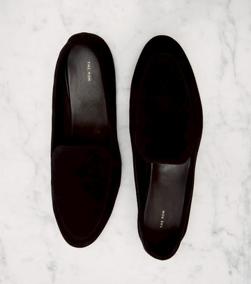 The Row Awar suede loafers