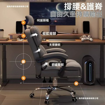 【久坐不累】電競椅 人體工學椅 辦公椅 老闆椅 電腦椅 轉椅 宿舍椅 可躺可升降 全網透氣 腰背支撐 家用辦公遊戲
