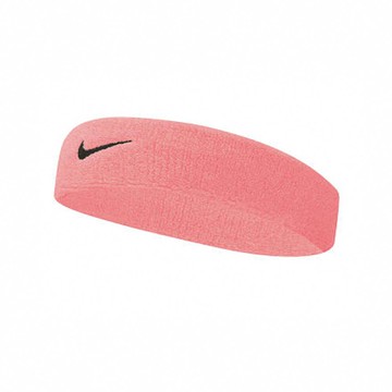 Nike 耐吉 頭帶 Swoosh Headband 粉 黑色勾勾 毛巾布 運動頭帶 N000154467-7OS