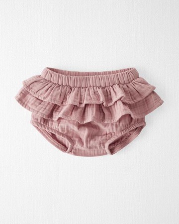 Baby Organic Cotton Gauze Ruffle Diaper Cover