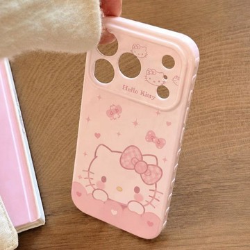 雲朵凱蒂適用iPhone17PROMAX側邊愛心手機殼蘋果16/15/14多巴胺13