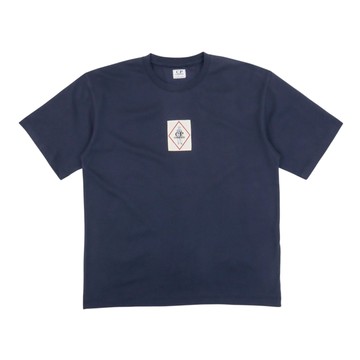 C.P. Company Kids 印花海軍藍短袖 T-Shirt
