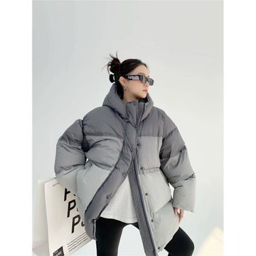 廢柴高級感白鴨絨復古連帽外套