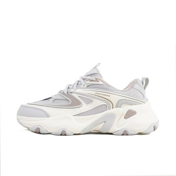 Kixpress-Skechers D'lites 5.0 女 休閒鞋 經典 復古 厚底 增高 穿搭 灰 紫 [150522LGMT]