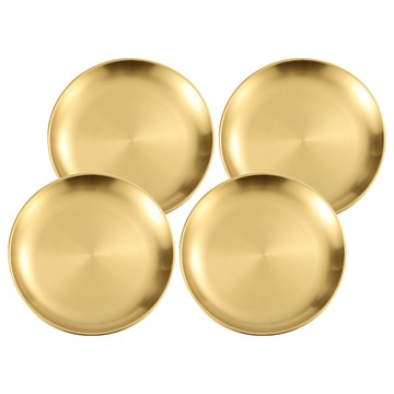 BangJiaShi 不鏽鋼圓盤  14cm  金色  4個