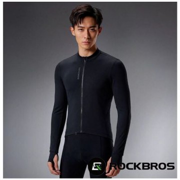 《ROCKBROS洛克兄弟》蓄熱保暖男長車衣 (男車衣/保暖/透氣/修身/防風/自行車/運動/車服)