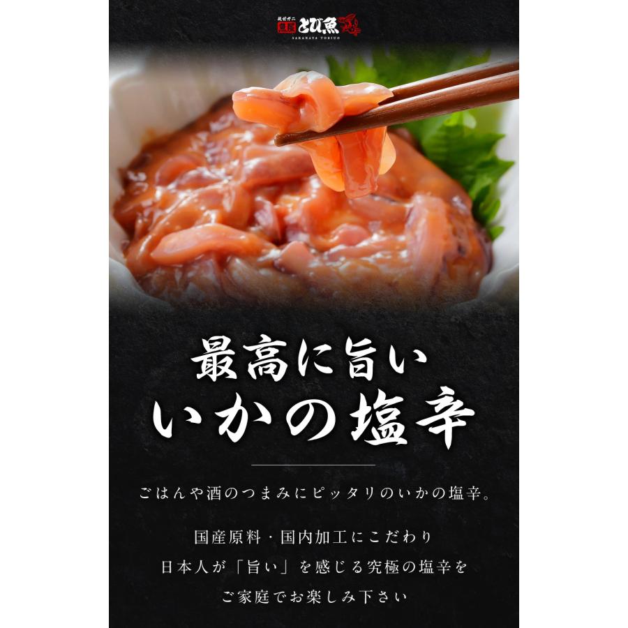 国産 いかの塩辛 500g 北海道の厳選するめいか使用 国産原料 国内加工 イカ しおから 塩辛 おつまみ 海鮮 鮮度抜群 厳選素材 送料