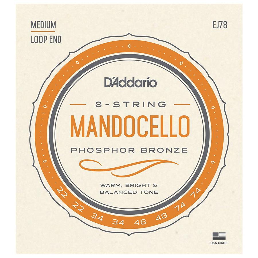 d'addario D Addario Mandolin Family EJ78 Mandocello Phosphor Bronze ダダリオ