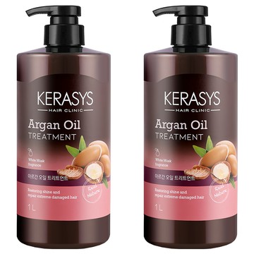 KERASYS 摩洛哥堅果油護髮乳 白麝香  1L  2瓶