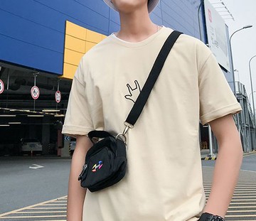 FINDSENSE H1 2018 夏季 新款 日本 清新 簡約 文藝 加肥大碼寬鬆 舒適透氣 T恤 短袖 時尚潮男上衣