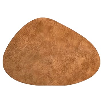 NS 三角皮革餐墊 胡桃褐色 耐熱PVC  43.5 x 37cm  2個