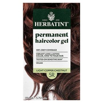 Herbatint, 長期染髮凝膠，5R 淺銅棕色，5.75 液量盎司（170 毫升）