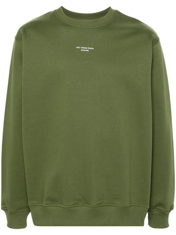 Drôle De Monsieur - Le Sweatshirt Slogan Classique top - men - Cotton - L - Green