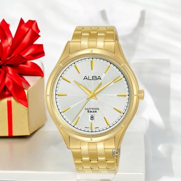 ALBA 雅柏 簡約三針 時尚腕錶 男錶 金色-41.5mm VJ42-X361G/AS9T60X1