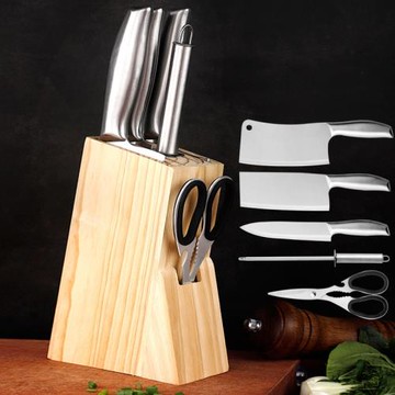 刀具套裝全套廚房不銹鋼廚用菜刀六件套禮品套刀陽江批發廠家現貨