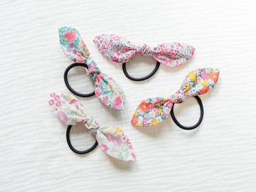 英國LIBERTY FABRICS手工蝴蝶結髮束