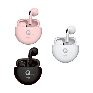 【AIWA 愛華】輕巧型真無線藍芽耳機 AT-X80Q 黑色/白色/粉色