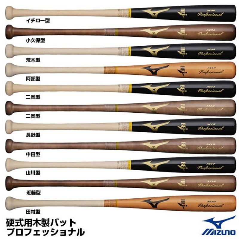 81％以上節約 1CJWH17517 木製 84cm 平均890g 09 MIZUNO プロフェッショナル 山川型 硬式用