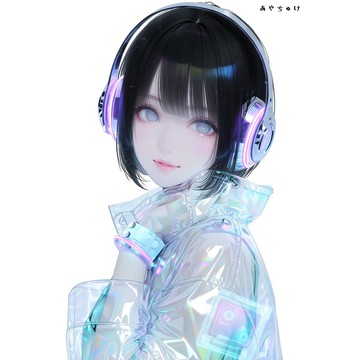 【5 月新品 3】07-124-0016 人物貼紙 賽博龐克風格