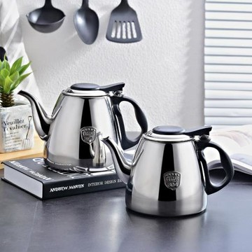 304不銹鋼水壺食品級電磁爐燒水壺平底茶壺茶具1.2L 1.5L