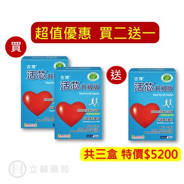 杏輝 活芯升級版 60粒/盒 膠囊 維生素B1 維生素E 國家健康食品 杏輝原廠公司貨【立赫藥局】