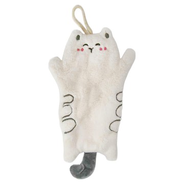 半島良品 擼貓感超吸水擦手巾 25 x 15cm 白貓  1個