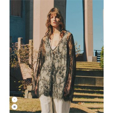 LA BELLE 日本拼郵 新款 簡約百搭蕾絲衫ETIZI244005