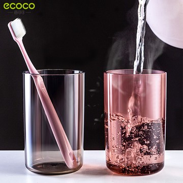 ecoco意可可透明漱口杯 漱口杯 洗漱杯 水杯 牙刷杯 塑膠杯 牙刷架杯 杯子