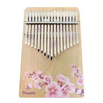 【音樂城市】花的祝福板式卡林巴琴/琴鍵琴身彩色印刷/樺木實木/梅花 拇指琴 Kalimba  新手入門