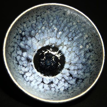 器物志 藍油滴建盞品茗杯鐵胎茶盞星光油滴主人杯