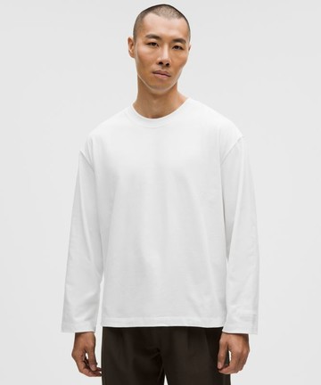 Heavyweight Cotton Oversized Long-Sleeve Shirt Size XS