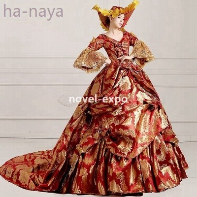 本格派ま 豪華なドレスワンピースロングドレスお姫様カラードレス中世貴族風レディースプリンセスライン刺繍ステージ衣装舞台衣装用王族服オペラ声楽福袋 パーティドレス サイズ L Ackstructural Com