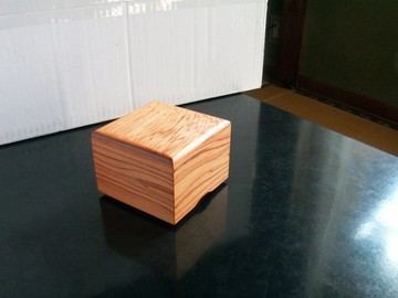 ● 屋久杉 原木 將棋棋盒、小盒子、小物收納、茶碗盒 世界遺產 K253