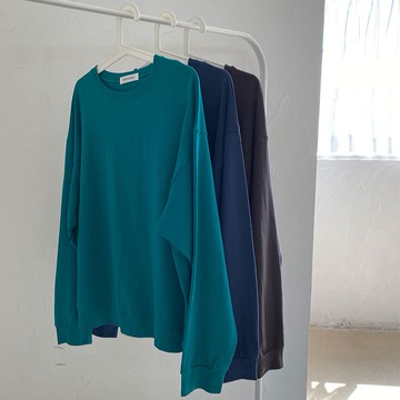 【太妮絲V98】現貨 初秋 闆娘推薦 今年必留 大學棉T 長袖上衣 素色 大學T 衛衣 ins