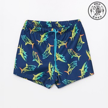 【SOLO歐洲家居】LCW 男童霓虹鯊魚泳褲 海灘褲 兒童泳衣 休閒褲 40+防紫外線 土耳其製造 5-12歲