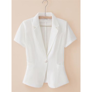 時尚小西裝開衫薄款女罩衫夏季新款配吊帶裙披肩西服網紗短袖外套