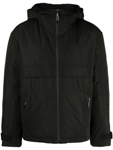 Yves Salomon - faux fur-trimmed hooded jacket - men - Polyester/Polyester/Spandex/Elastane/Duck Down/Duck Feathers/Lamb Fur - 50 - Black