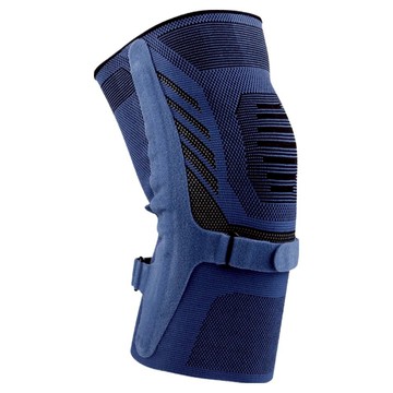 A-ZEAL 3D針織透氣高彈力減震 彈簧支撐綁帶加壓護膝 SP78105  L  深藍色  1個