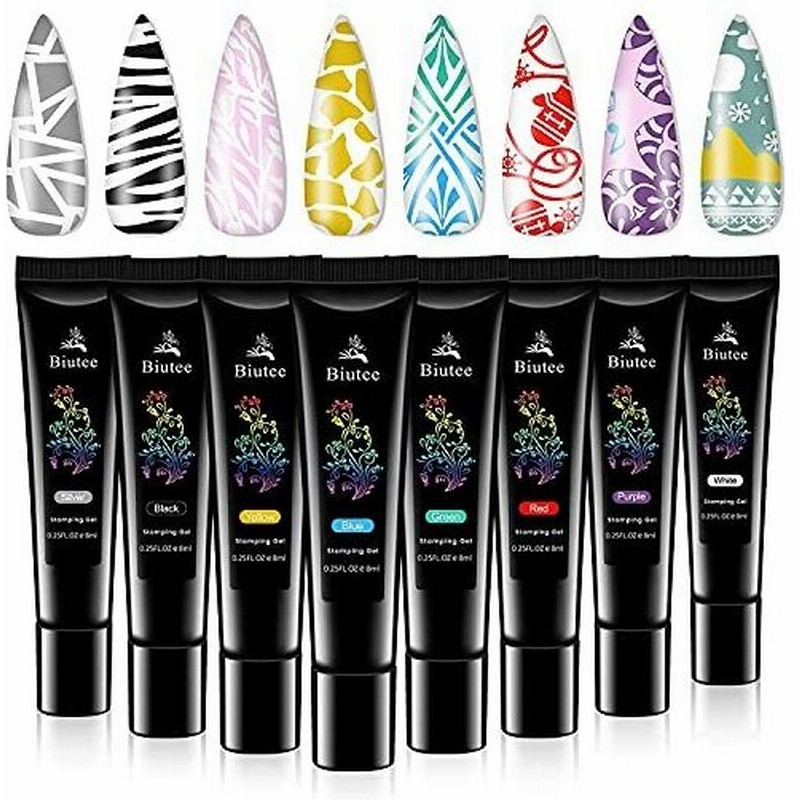 スタンプ専用ジェルセット スタンピングジェルネイルセット カラージェル ペイントジェル ジェル 8色セット ジェルネイル スタンピングネイルアート U 通販 Lineポイント最大0 5 Get Lineショッピング