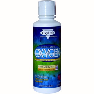 Stabilized Oxygen With Colloidal Silver MOUNTAIN BERRY  16 OZ by Oxylife Products