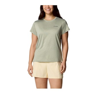 Columbia 哥倫比亞 女款 - 快排短袖上衣-灰綠 UAR33490GG/JS