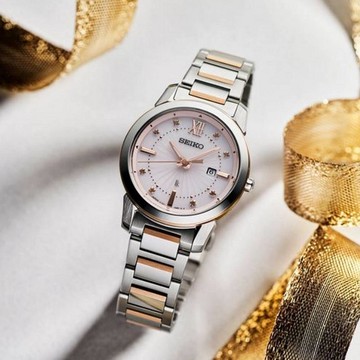 SEIKO 精工 Lukia系列 綻放 太陽能腕錶 (SUT416J1/V137-0DL0KS)
